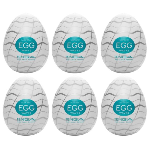 Tenga-Ei Masturbator „Egg Wavy II“ mit Wellen-Stimulationsstruktur