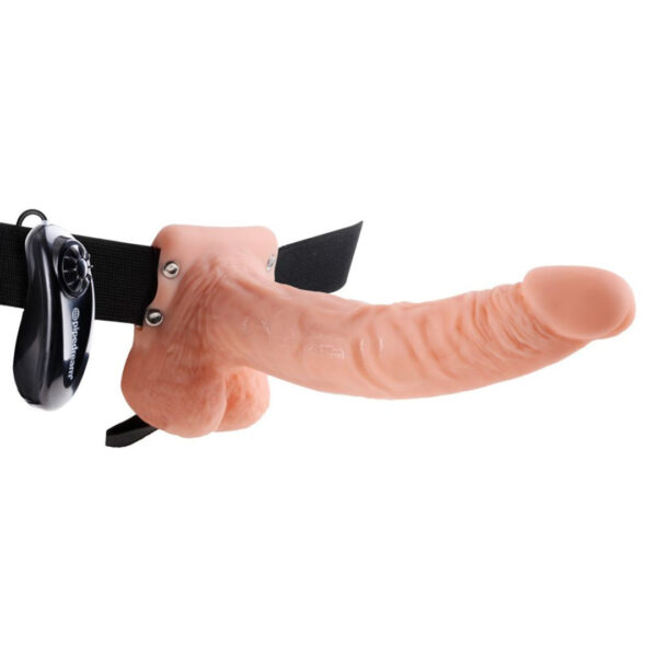 Umschnallvibrator „9" Vibrating Hollow Strap-on“