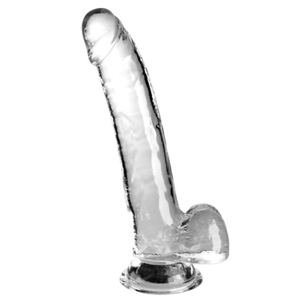 Naturdildo „9“-Cock with Balls“ mit Saugfuß