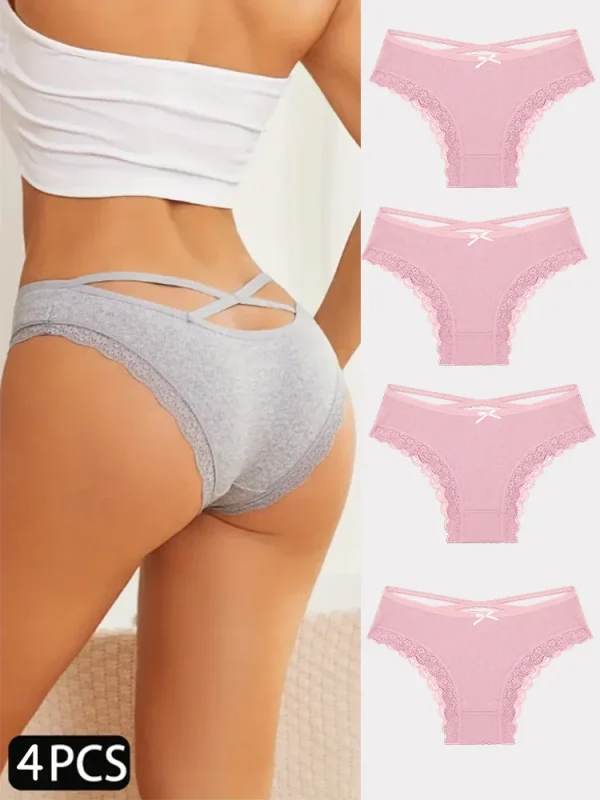 4er-Pack Damen-Baumwollslips-Komfort und Stil für jeden Tag – Bild 7