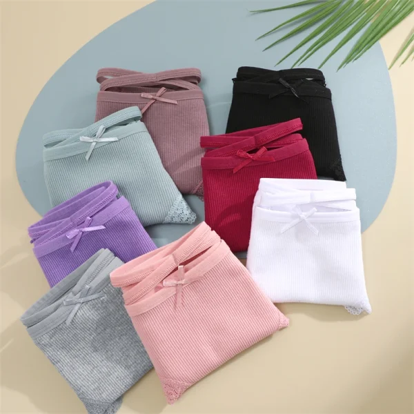 4er-Pack Damen-Baumwollslips-Komfort und Stil für jeden Tag – Bild 27