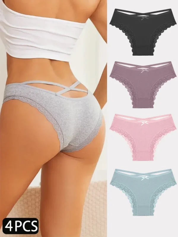 4er-Pack Damen-Baumwollslips-Komfort und Stil für jeden Tag – Bild 18