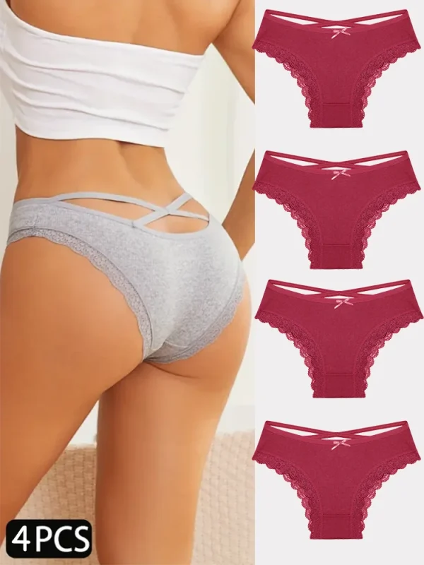 4er-Pack Damen-Baumwollslips-Komfort und Stil für jeden Tag – Bild 10