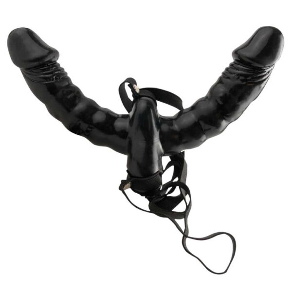 Umschnalldildo „Vibrating Double Delight Strap-On“