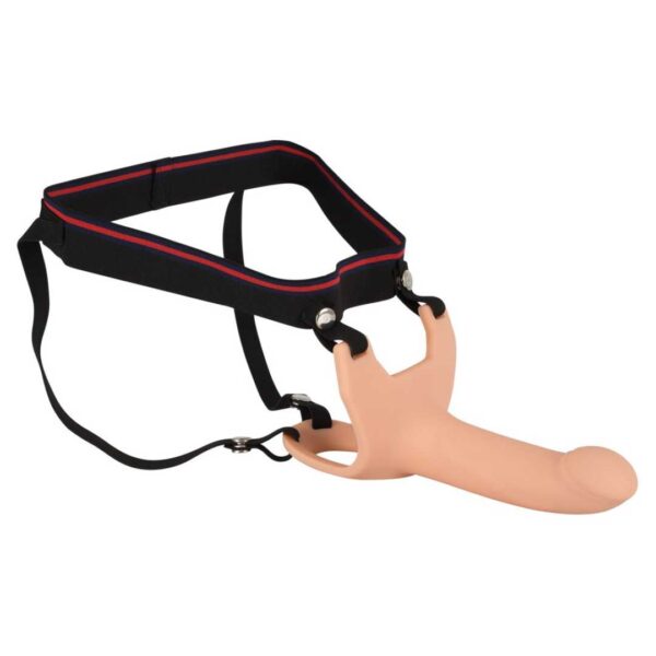 Umschnalldildo „Silicone Strap-on“, mit Hodenring