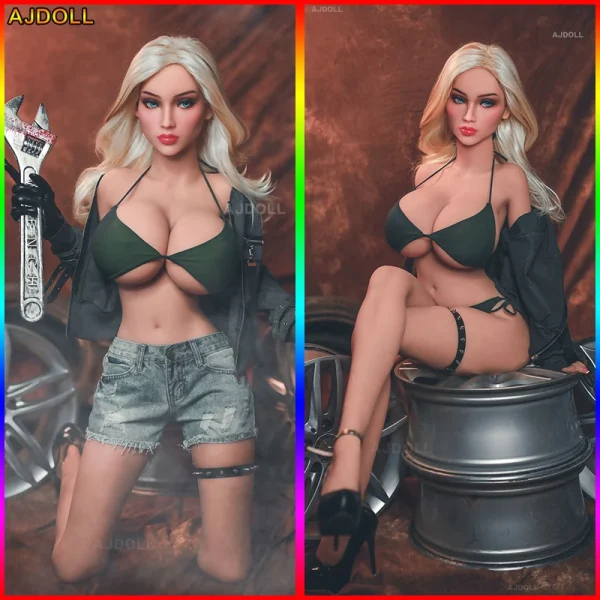 Ajdoll 168cm neueste realistische TPE Sex DOLL große Brüste - Metall Skelett